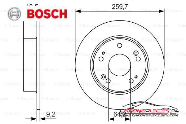 Achat de BOSCH 0 986 479 T81 Disque de frein pas chères