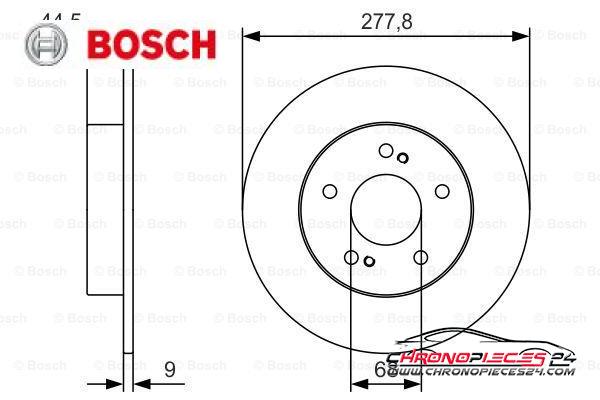 Achat de BOSCH 0 986 479 T86 Disque de frein pas chères