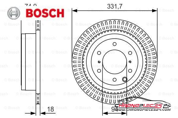 Achat de BOSCH 0 986 479 T90 Disque de frein pas chères