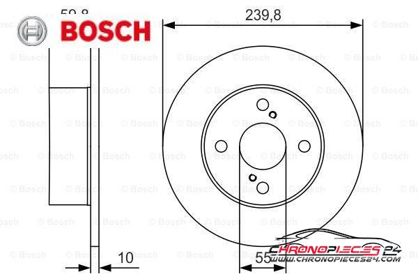 Achat de BOSCH 0 986 479 T96 Disque de frein pas chères