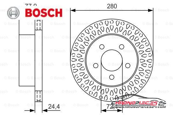 Achat de BOSCH 0 986 479 U00 Disque de frein pas chères