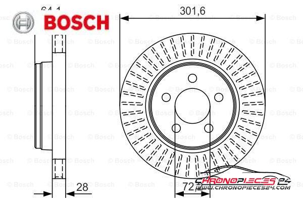 Achat de BOSCH 0 986 479 U04 Disque de frein pas chères