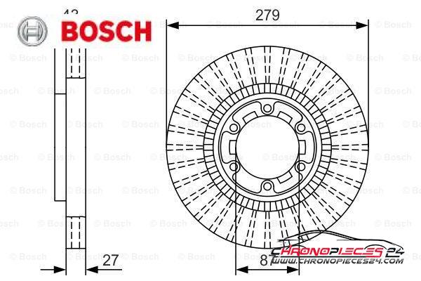 Achat de BOSCH 0 986 479 U06 Disque de frein pas chères