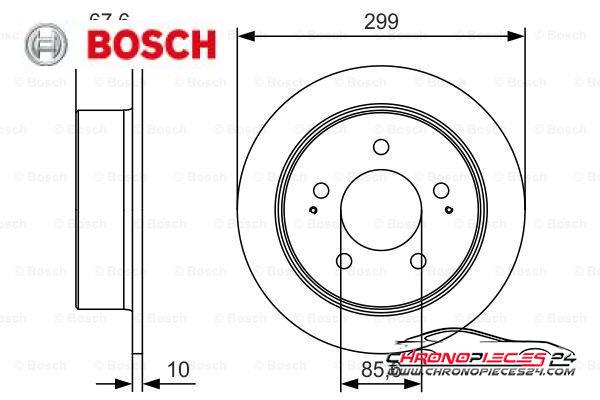 Achat de BOSCH 0 986 479 U21 Disque de frein pas chères