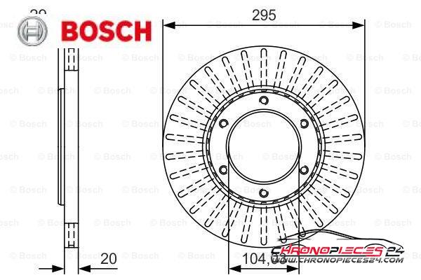 Achat de BOSCH 0 986 479 U33 Disque de frein pas chères