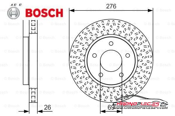 Achat de BOSCH 0 986 479 U40 Disque de frein pas chères