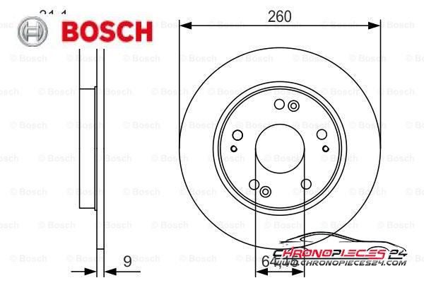 Achat de BOSCH 0 986 479 V21 Disque de frein pas chères