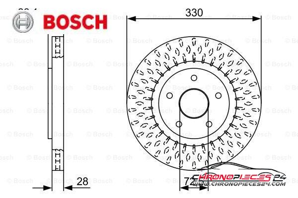 Achat de BOSCH 0 986 479 V85 Disque de frein pas chères