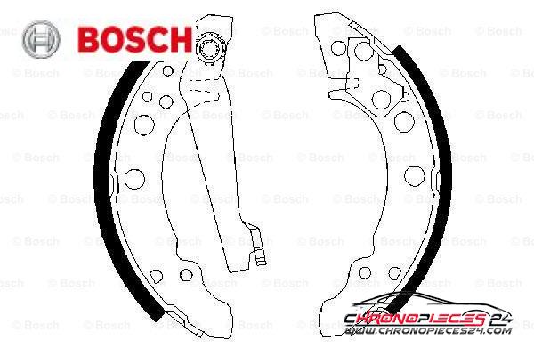 Achat de BOSCH 0 986 487 002 Jeu de mâchoires de frein pas chères