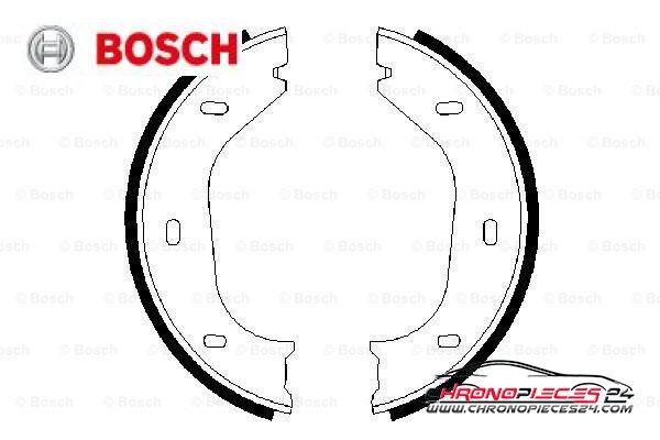 Achat de BOSCH 0 986 487 202 Jeu de mâchoires de frein, frein de stationnement pas chères