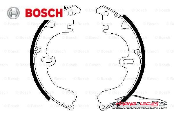 Achat de BOSCH 0 986 487 203 Jeu de mâchoires de frein pas chères