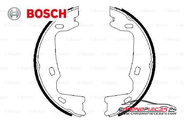 Achat de BOSCH 0 986 487 214 Jeu de mâchoires de frein pas chères