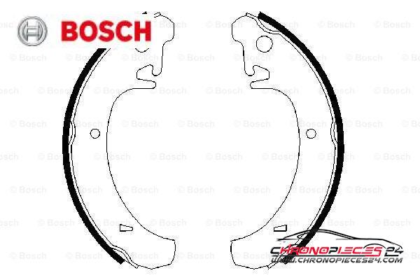 Achat de BOSCH 0 986 487 219 Jeu de mâchoires de frein pas chères