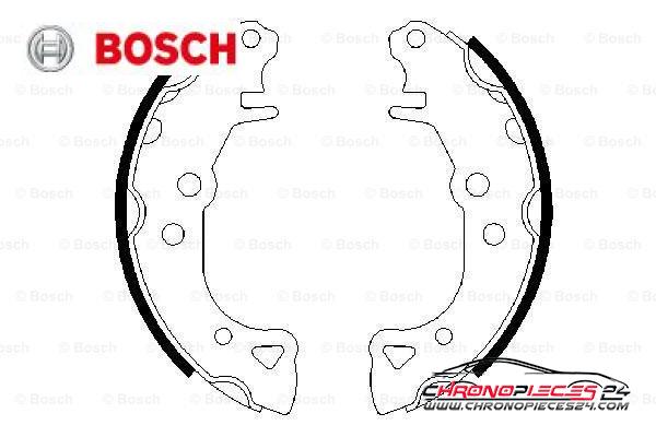 Achat de BOSCH 0 986 487 252 Jeu de mâchoires de frein pas chères