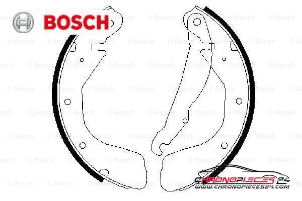 Achat de BOSCH 0 986 487 263 Jeu de mâchoires de frein pas chères