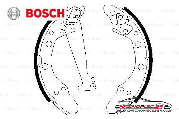 Achat de BOSCH 0 986 487 270 Jeu de mâchoires de frein pas chères