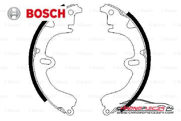 Achat de BOSCH 0 986 487 277 Jeu de mâchoires de frein pas chères