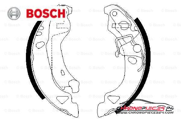 Achat de BOSCH 0 986 487 317 Jeu de mâchoires de frein pas chères