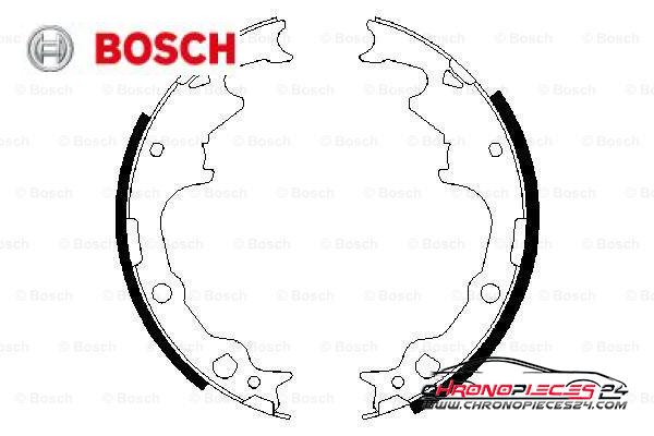 Achat de BOSCH 0 986 487 396 Jeu de mâchoires de frein pas chères