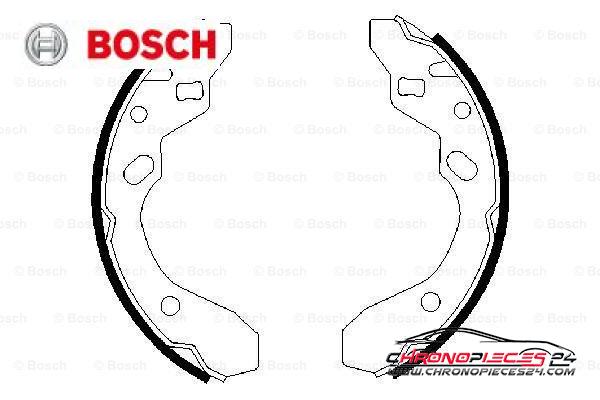 Achat de BOSCH 0 986 487 417 Jeu de mâchoires de frein pas chères