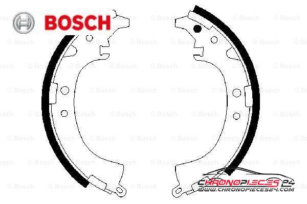 Achat de BOSCH 0 986 487 424 Jeu de mâchoires de frein pas chères