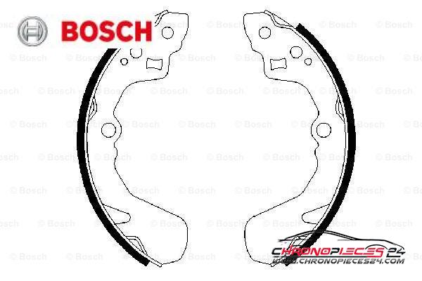 Achat de BOSCH 0 986 487 436 Jeu de mâchoires de frein pas chères