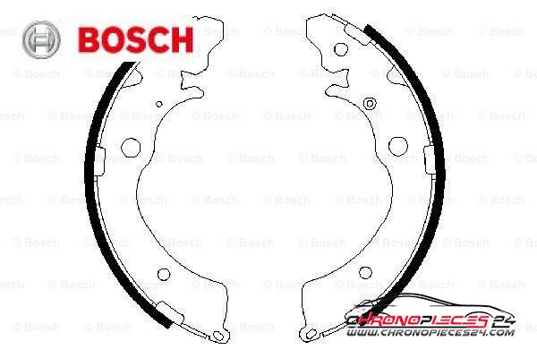 Achat de BOSCH 0 986 487 440 Jeu de mâchoires de frein pas chères