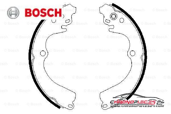 Achat de BOSCH 0 986 487 463 Jeu de mâchoires de frein pas chères