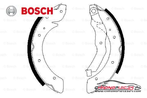 Achat de BOSCH 0 986 487 528 Jeu de mâchoires de frein pas chères