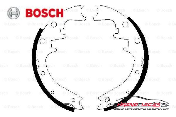 Achat de BOSCH 0 986 487 529 Jeu de mâchoires de frein pas chères