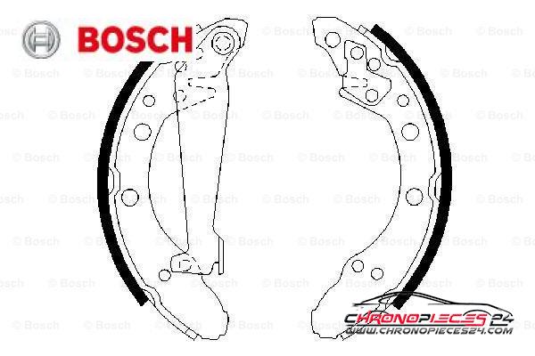 Achat de BOSCH 0 986 487 536 Jeu de mâchoires de frein pas chères