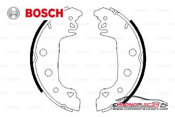 Achat de BOSCH 0 986 487 546 Jeu de mâchoires de frein pas chères