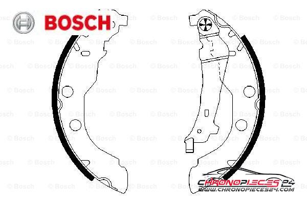 Achat de BOSCH 0 986 487 549 Jeu de mâchoires de frein pas chères