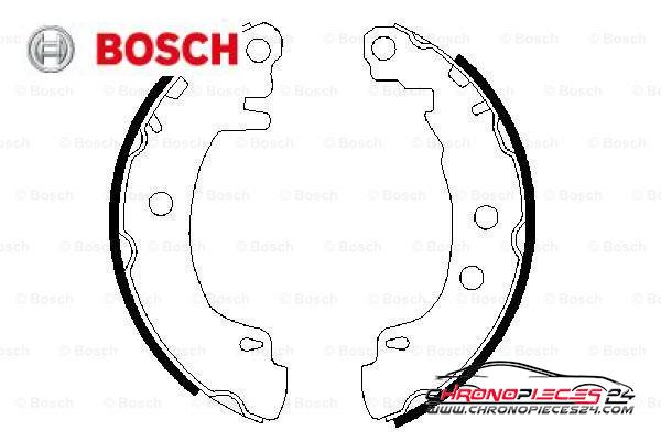 Achat de BOSCH 0 986 487 550 Jeu de mâchoires de frein pas chères