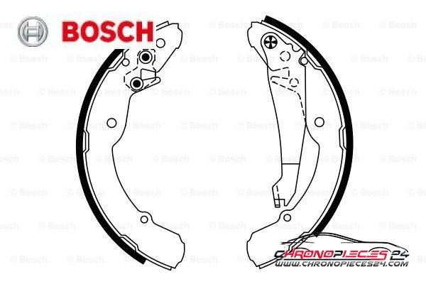 Achat de BOSCH 0 986 487 555 Jeu de mâchoires de frein pas chères