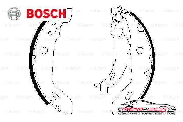 Achat de BOSCH 0 986 487 565 Jeu de mâchoires de frein pas chères