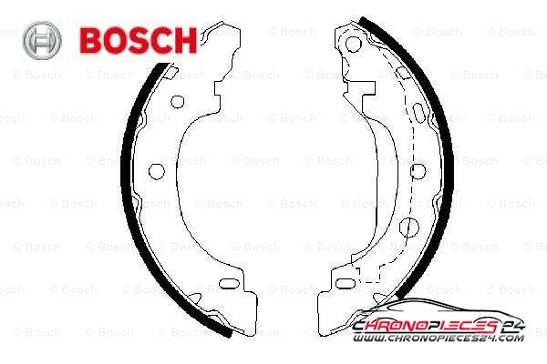 Achat de BOSCH 0 986 487 570 Jeu de mâchoires de frein pas chères