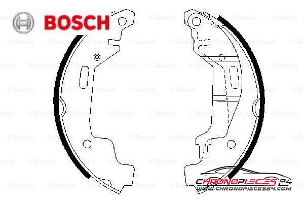 Achat de BOSCH 0 986 487 576 Jeu de mâchoires de frein pas chères