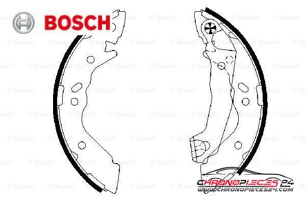 Achat de BOSCH 0 986 487 581 Jeu de mâchoires de frein pas chères