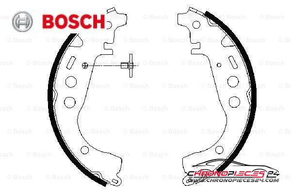 Achat de BOSCH 0 986 487 589 Jeu de mâchoires de frein pas chères