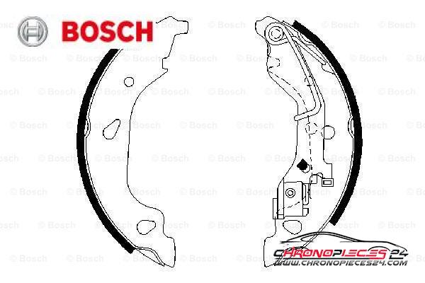 Achat de BOSCH 0 986 487 596 Jeu de mâchoires de frein pas chères