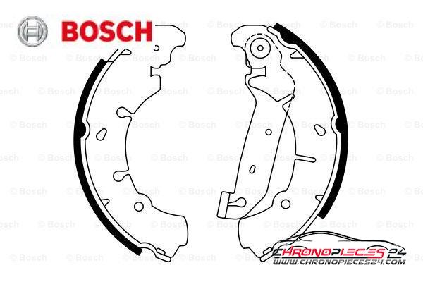 Achat de BOSCH 0 986 487 599 Jeu de mâchoires de frein pas chères