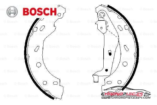 Achat de BOSCH 0 986 487 600 Jeu de mâchoires de frein pas chères