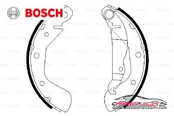 Achat de BOSCH 0 986 487 613 Jeu de mâchoires de frein pas chères