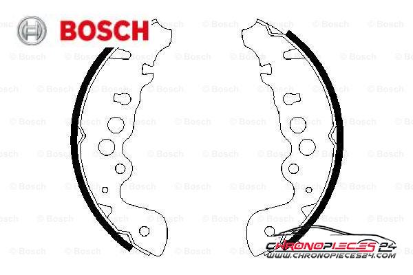 Achat de BOSCH 0 986 487 616 Jeu de mâchoires de frein pas chères