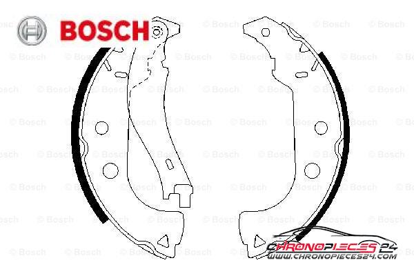 Achat de BOSCH 0 986 487 629 Jeu de mâchoires de frein pas chères