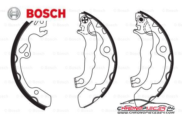 Achat de BOSCH 0 986 487 633 Jeu de mâchoires de frein pas chères