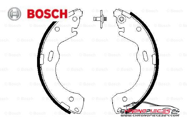 Achat de BOSCH 0 986 487 654 Jeu de mâchoires de frein pas chères