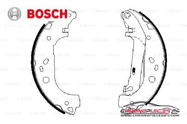 Achat de BOSCH 0 986 487 667 Jeu de mâchoires de frein pas chères