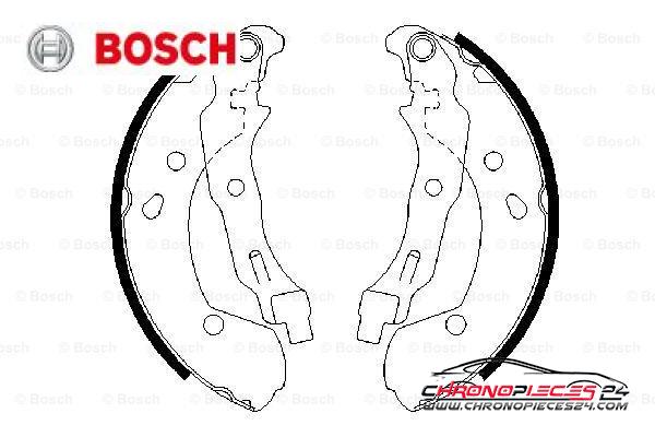 Achat de BOSCH 0 986 487 668 Jeu de mâchoires de frein pas chères